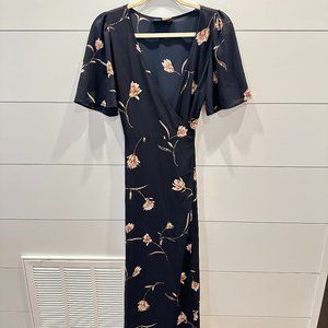 Audrey 3+1 - Black Floral Maxi Dress - Size M